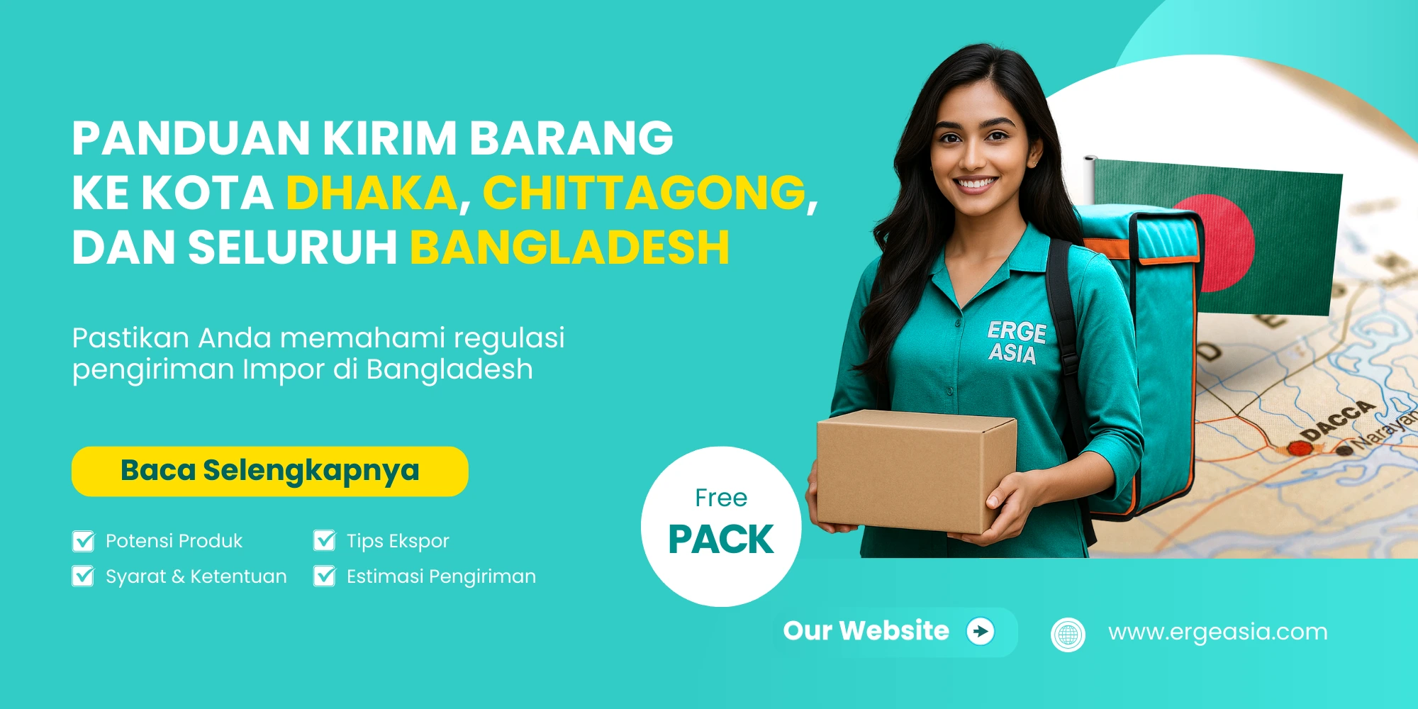 International shipping services with Erge Asia